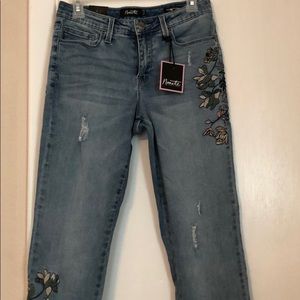 Nanette Lepore Embroided Jeans